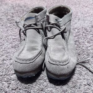 Roper Gray Suede Mules